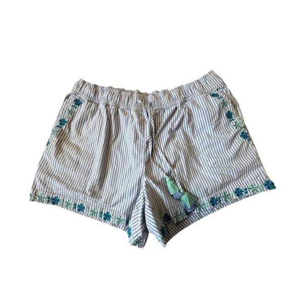 Vineyard Vines Cute embroidered dressy shorts, Size Large; Elastic Waist - Picture 1 of 11
